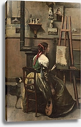 Постер Коро Жан (Jean-Baptiste Corot) The Artist's Studio, c.1868