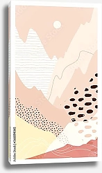 Постер Абстрактный пейзаж с горами 17