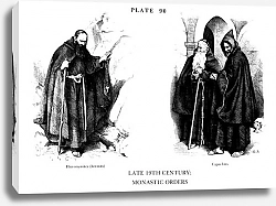 Постер Fin du XIXè Siècle, Habits des Ordres Monastiques, Late 19Th Century, Monastic Orders 2