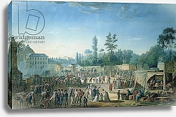 Постер Науде Томас View of the Tuileries from the Place de la Revolution, 1799