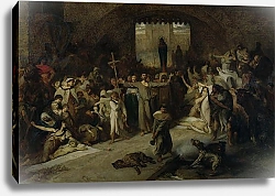 Постер Галле Луи The Plague of Tournai in 1095, 1883