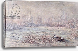 Постер Моне Клод (Claude Monet) Frost near Vetheuil, 1880