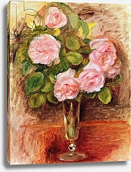 Постер Ренуар Пьер (Pierre-Auguste Renoir) Roses in a Vase, 1905