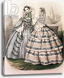 Постер Школа: Французская Day Dress for 1858, engraved by Barreau