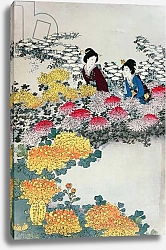 Постер Школа: Японская 19в. Women in a Flowering Garden