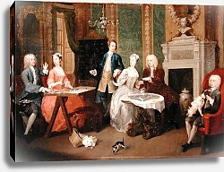 Постер Хогарт Уильям Portrait of a Family, 1730s