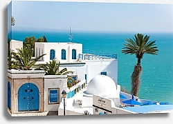 Постер Тунис. Город Сиди-Бу-Саид
