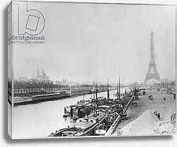Постер Неизвестен View of the banks of the Seine and the Eiffel Tower, Paris
