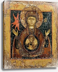 Постер Школа: Русская 17в. The Mother of God of the Sign, icon, late 17th century