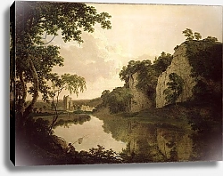 Постер Райт Джозеф Landscape with Dale Abbey