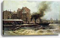 Постер Беггров Александр Гавр. Вход в порт во время прилива. 1876