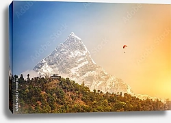 Постер Полет на параплане в Гималаях