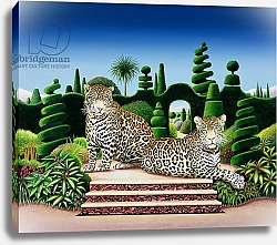 Постер Сауфкомб Энтони (совр) Jaguars in a Garden, 1986