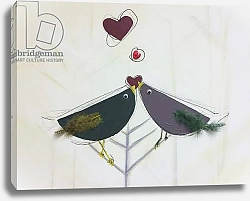 Постер Спейтан Любна (совр) Love birds, love hearts,, painting