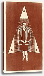 Постер Мескита Сэмюэль Jonge vrouw voor driehoek