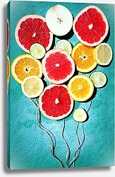 Постер Воздушные шарики из фруктов