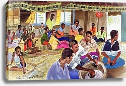 Постер Тиндалл Роберт (совр) Kava Drinking Ceremony, Fiji, 1999