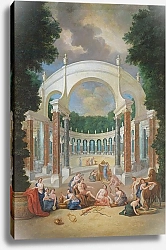 Постер Котель Джин Младший The Groves of Versailles. View of the Colonnade with Apollo and the Nymphs