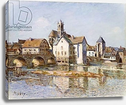 Постер Сислей Альфред (Alfred Sisley) The Bridge at Moret, 1892