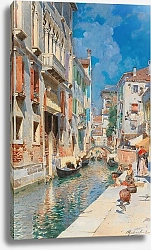 Постер Санторо Рубенс A Venetian canal