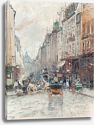 Постер Жилло Эжен Rue de Seine, towards the Grand Palais, Paris