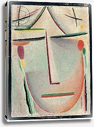 Постер Явленский Алексей Abstract Head; Abstrakter Kopf, c.1921