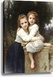 Постер Бугеро Вильям (Adolphe-William Bouguereau) Две сестры 5