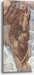 Постер Микеланджело (Michelangelo Buonarroti) Страшный суд, фреска из Сикстинской капеллы [12]. Фрагмент. Возносящийся праведник