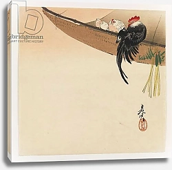 Постер Дзэсин Сибата Hens and Cock with Hammock from the Series Hana Kurabe, c.1880