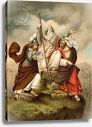 Постер Эббингхаус Вильгельм (1864-1951) Moses prayer against the Amalekites