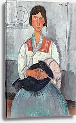 Постер Модильяни Амедео (Amedeo Modigliani) Gypsy Woman with Baby, 1919