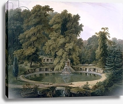 Постер Даниель Томас (грав) Temple, Fountain and Cave in Sezincote Park, 1819