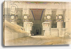 Постер Робертс Давид Facade of the Temple of Hathor, Dendarah, from 'Egypt and Nubia'