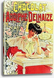 Постер Бельгийская школа 20в Poster advertising Adolphe Delhaize Chocolate, c.1900