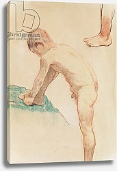 Постер Гоген Поль (Paul Gauguin) Study of a boy and a foot, 1888