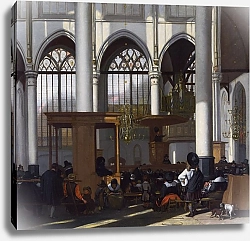 Постер Витте Эмануэль Интерьер церкви Аудекерк, Амстердам 2