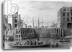 Постер Шепард Томас (акв) Entrance to the Limehouse Dock, 1850