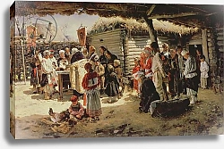 Постер Маковский Владимир Easter Mass, 1887-88
