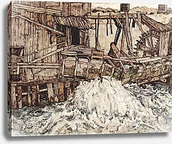Постер Шиле Эгон (Egon Schiele) Старая мельница