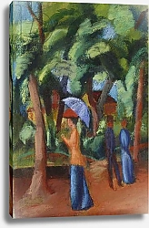 Постер Макке Огюст (Auguste Maquet) A Stroll in the Park, 1914