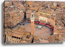 Постер Италия. Сиена. Панорама