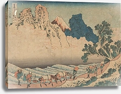 Постер Хокусай Кацушика Fuji Behind Minobu River