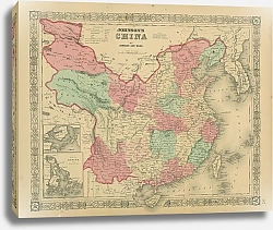 Постер Карта: Китай