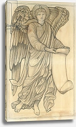 Постер Берне-Джонс Эдвард Angel with Scroll - figure number six, 1880