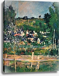 Постер Сезанн Поль (Paul Cezanne) Вид на Овер-сюр-Уаз. Забор