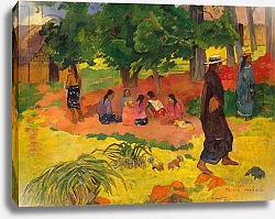 Постер Гоген Поль (Paul Gauguin) Taperaa Mahana, 1892