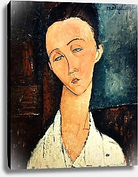 Постер Модильяни Амедео (Amedeo Modigliani) Portrait of Lunia Czechowska, 1918