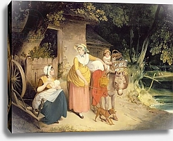 Постер Уитли Франсис Outside the Cottage Door