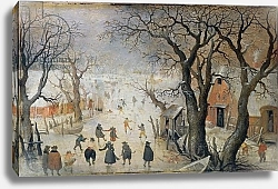 Постер Аверкамп Хендрик Winter Scene, c.1610