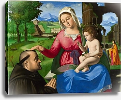 Постер Превитали Андреа Дева Мария и младенец с просящим